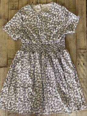 SHEIN dress - purple & white